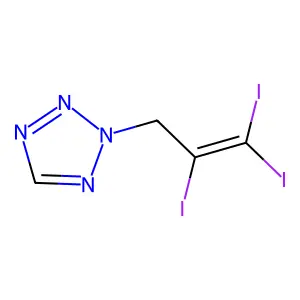 2-(2,3,3-triiodoallyl)-2H-tetrazole structure