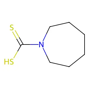 六亚甲基二硫代氨基甲酸 structure
