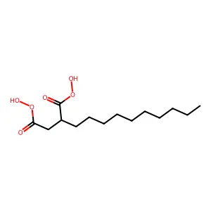 Butanediperoxoic acid, decyl- structure