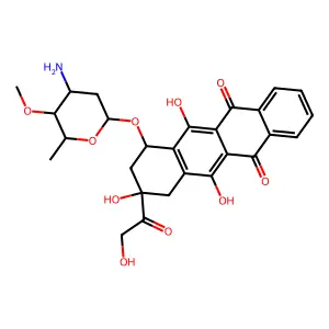 4-Demethoxy-4'-O-methyldoxorubicin structure