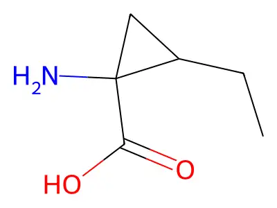 1-氨基-2-乙基环丙烷-1-甲酸 structure