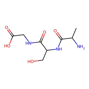 Alanyl-seryl-glycine structure