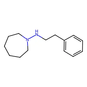1H-Azepin-1-amine, hexahydro-N-(2-phenylethyl)- structure