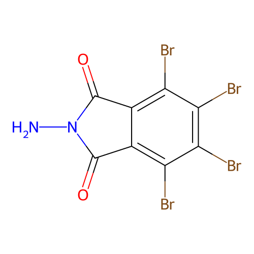 2-Amino-4,5,6,7-tetrabromoisoindole-1,3-dione structure