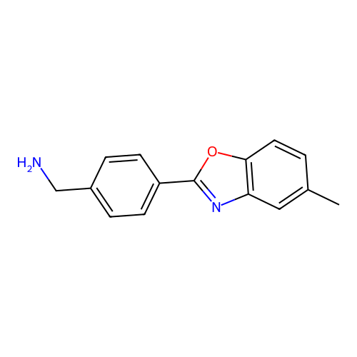 1-[4-(5-Methyl-1,3-benzoxazol-2-yl)phenyl]methanamine structure