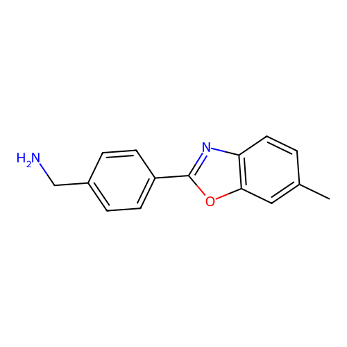 1-[4-(6-Methyl-1,3-benzoxazol-2-yl)phenyl]methanamine structure