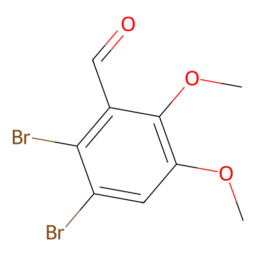 2,3-Dibromo-5,6-dimethoxybenzaldehyde structure