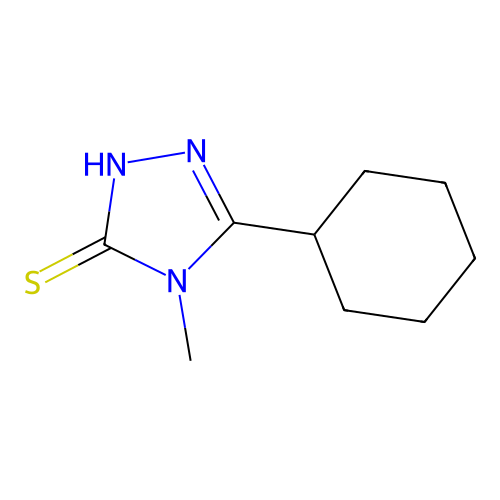 5-cyclohexyl-4-methyl-4H-1,2,4-triazole-3-thiol structure