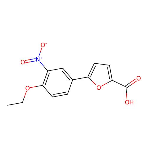 5-(4-Ethoxy-3-nitrophenyl)furan-2-carboxylic acid structure