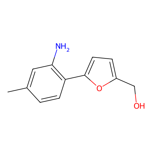[5-(2-Amino-4-methyl-phenyl)-furan-2-yl]-methanol structure