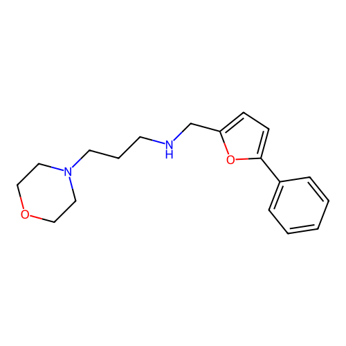 3-morpholin-4-yl-N-[(5-phenylfuran-2-yl)methyl]propan-1-amine structure
