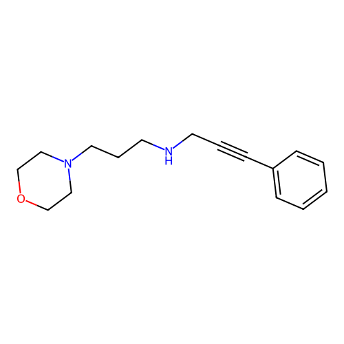 N-[3-(morpholin-4-yl)propyl]-3-phenylprop-2-yn-1-amine structure