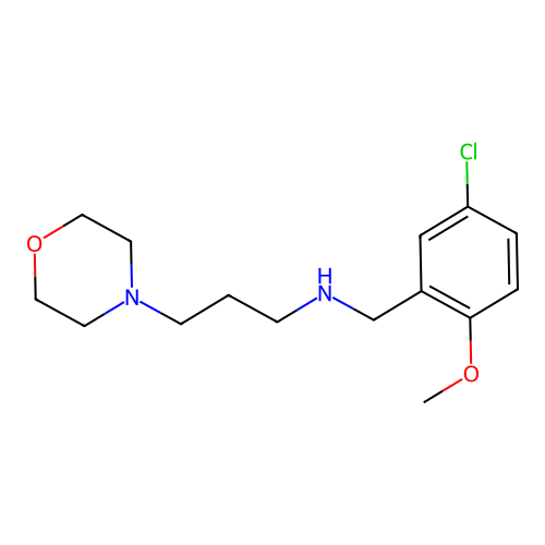 N-(5-chloro-2-methoxybenzyl)-N-[3-(4-morpholinyl)propyl]amine structure
