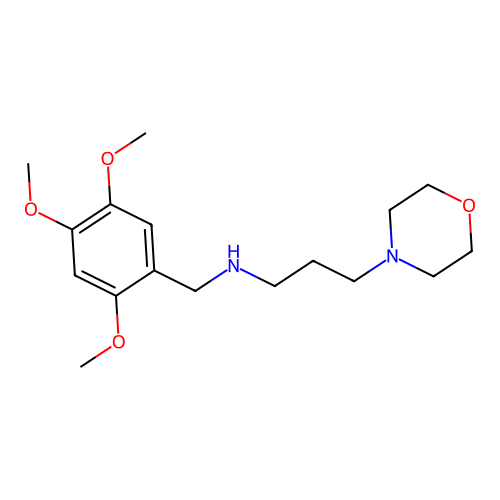 3-(morpholin-4-yl)-N-(2,4,5-trimethoxybenzyl)propan-1-amine structure