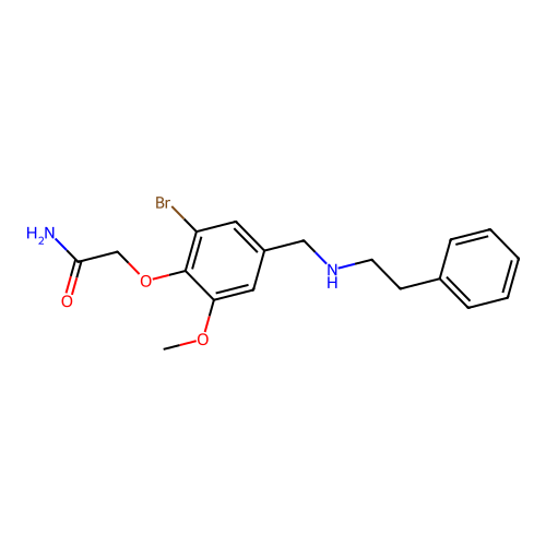 2-(2-Bromo-6-methoxy-4-{[(2-phenylethyl)amino]methyl}phenoxy)acetamide structure
