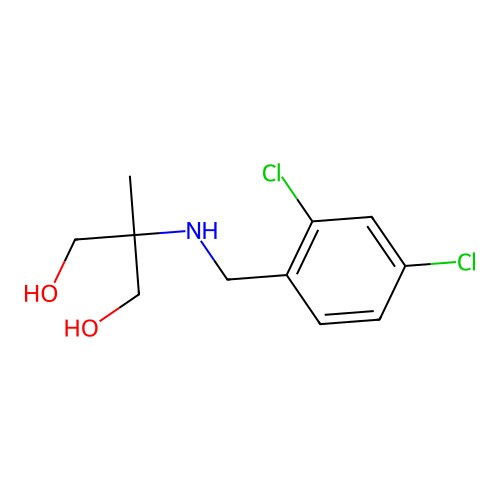 2-((2,4-Dichlorobenzyl)amino)-2-methylpropane-1,3-diol structure