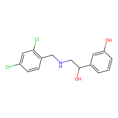 3-{2-[(2,4-Dichlorobenzyl)amino]-1-hydroxyethyl}phenol structure