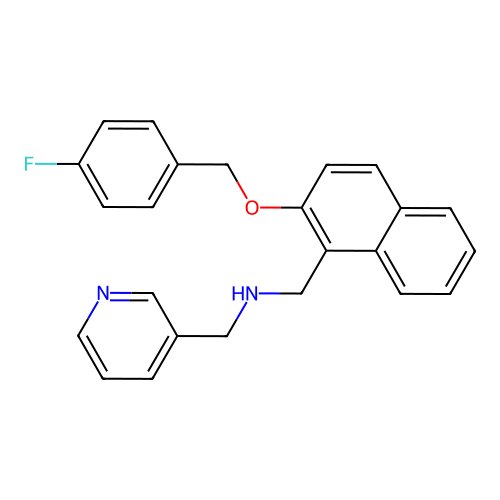 [2-(4-Fluoro-benzyloxy)-naphthalen-1-ylmethyl]-pyridin-3-ylmethyl-amine structure