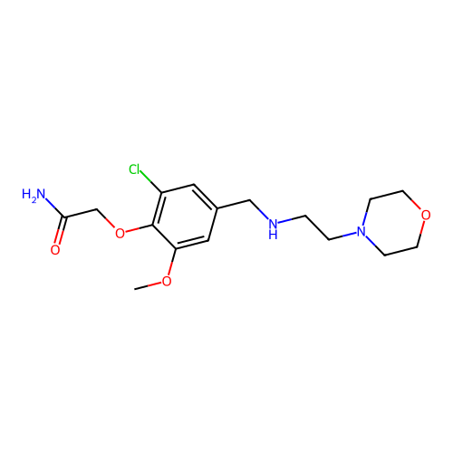 2-[2-Chloro-6-methoxy-4-[(2-morpholin-4-ylethylamino)methyl]phenoxy]acetamide structure