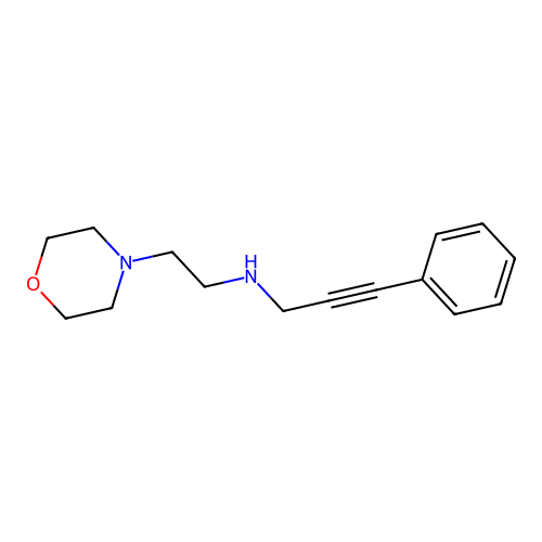 N-(2-morpholin-4-ylethyl)-3-phenylprop-2-yn-1-amine structure