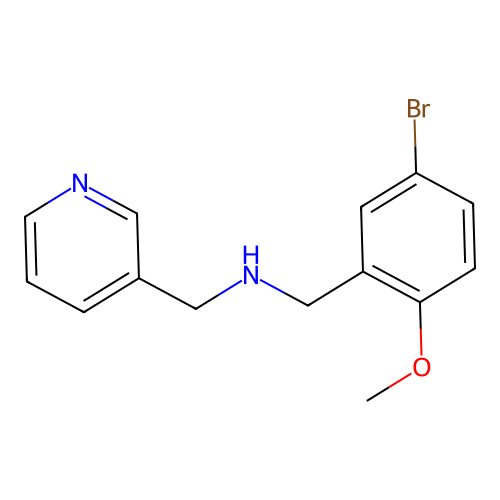 (5-Bromo-2-methoxybenzyl)(pyridin-3-ylmethyl)amine structure