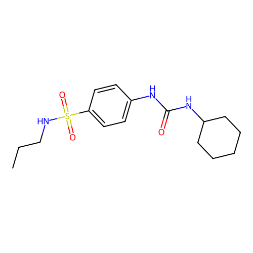 1-Cyclohexyl-3-[4-(propylsulfamoyl)phenyl]urea structure