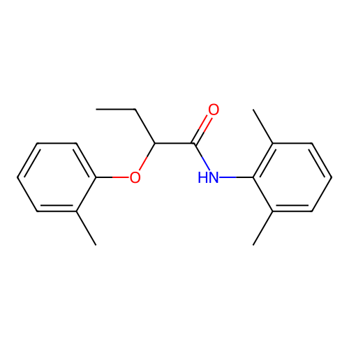N-(2,6-dimethylphenyl)-2-(2-methylphenoxy)butanamide structure