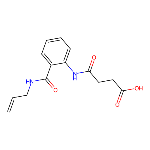 4-Oxo-4-[2-(prop-2-enylcarbamoyl)anilino]butanoic acid structure