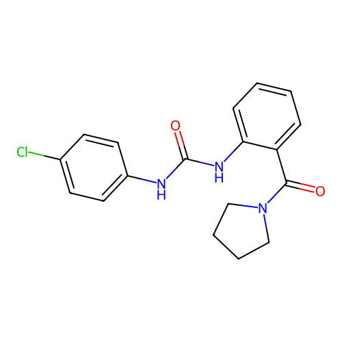 1-(4-Chlorophenyl)-3-[2-(pyrrolidine-1-carbonyl)phenyl]urea structure