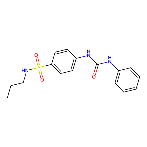 1-Phenyl-3-[4-(propylsulfamoyl)phenyl]urea structure