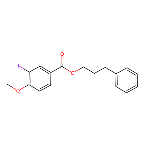 3-Phenylpropyl 3-iodo-4-methoxybenzoate structure