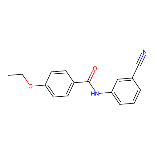 N-(3-cyanophenyl)-4-ethoxybenzamide structure