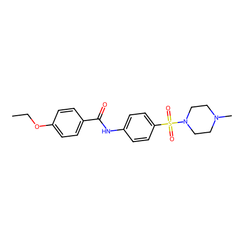 4-ethoxy-N-[4-(4-methylpiperazin-1-yl)sulfonylphenyl]benzamide structure