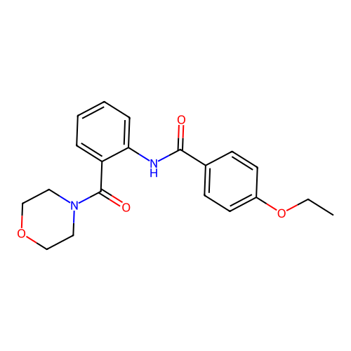 4-ethoxy-N-[2-(morpholine-4-carbonyl)phenyl]benzamide structure