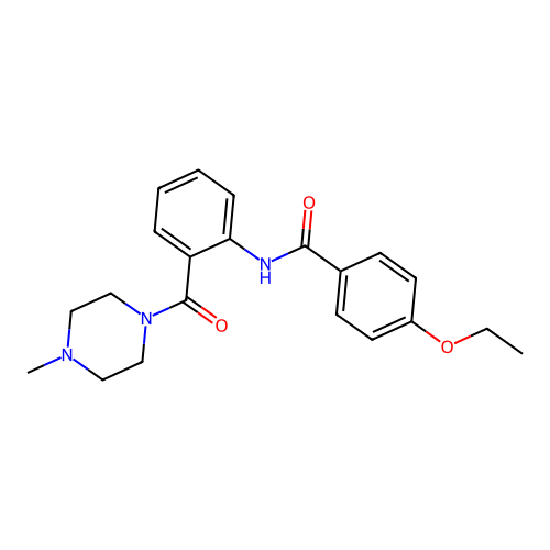 4-ethoxy-N-[2-(4-methylpiperazine-1-carbonyl)phenyl]benzamide structure