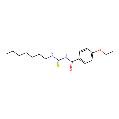 4-ethoxy-N-(heptylcarbamothioyl)benzamide structure