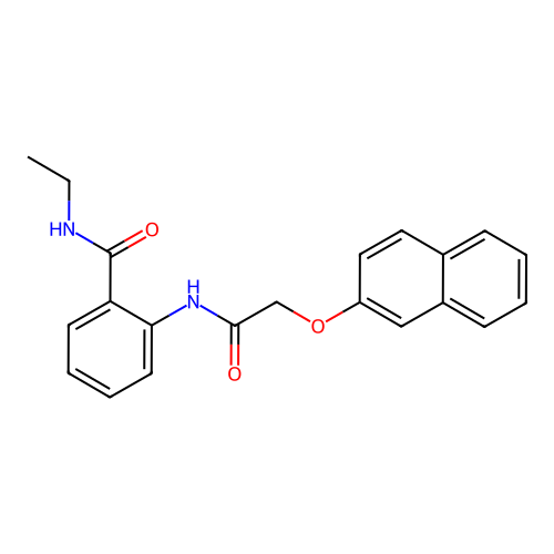 N-ethyl-2-[(2-naphthalen-2-yloxyacetyl)amino]benzamide structure