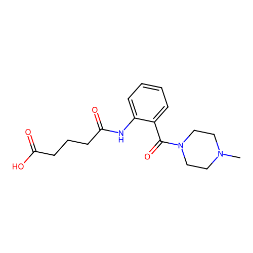 5-[2-(4-Methylpiperazine-1-carbonyl)anilino]-5-oxopentanoic acid structure