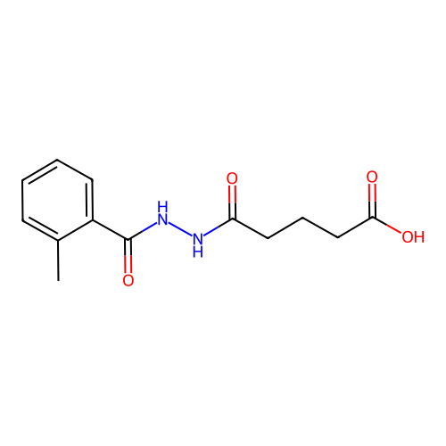5-(2-(2-Methylbenzoyl)hydrazinyl)-5-oxopentanoic acid structure