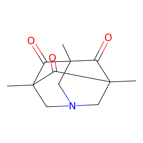 3,5,7-Trimethyl-1-aza-tricyclo(3.3.1.13,7)decane-4,6,10-trione structure