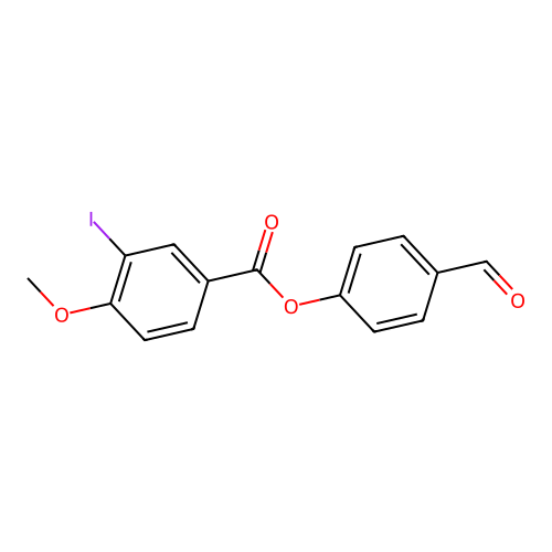 4-Formylphenyl 3-iodo-4-methoxybenzoate structure