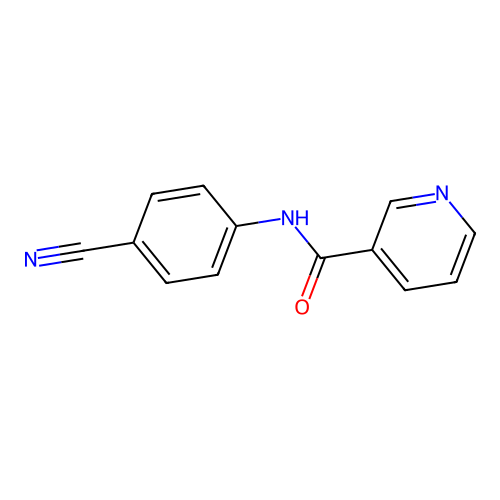N-(4-cyanophenyl)nicotinamide structure