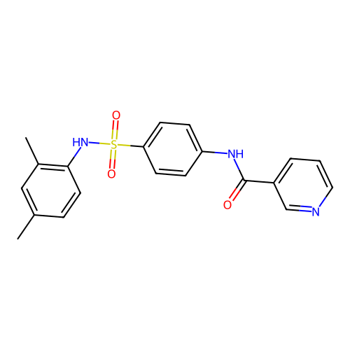 N-[4-[(2,4-dimethylphenyl)sulfamoyl]phenyl]pyridine-3-carboxamide structure
