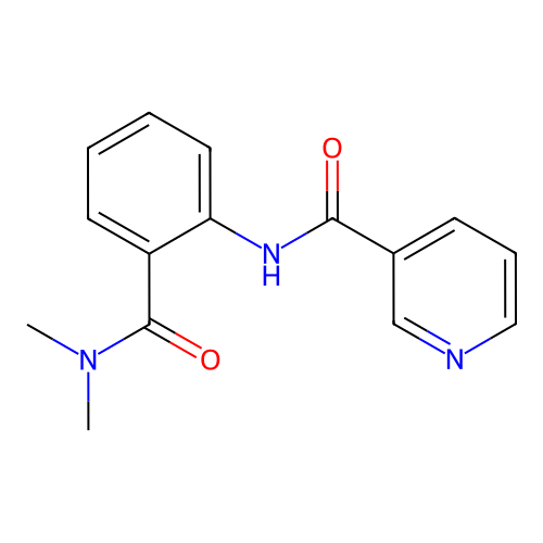 N-[2-(dimethylcarbamoyl)phenyl]pyridine-3-carboxamide structure