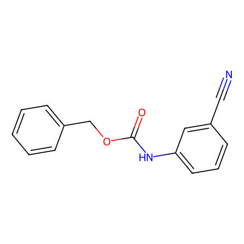 Benzyl N-(3-cyanophenyl)carbamate structure
