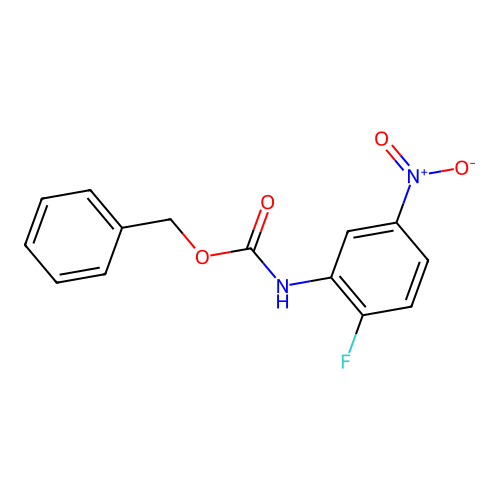 benzyl N-(2-fluoro-5-nitrophenyl)carbamate structure