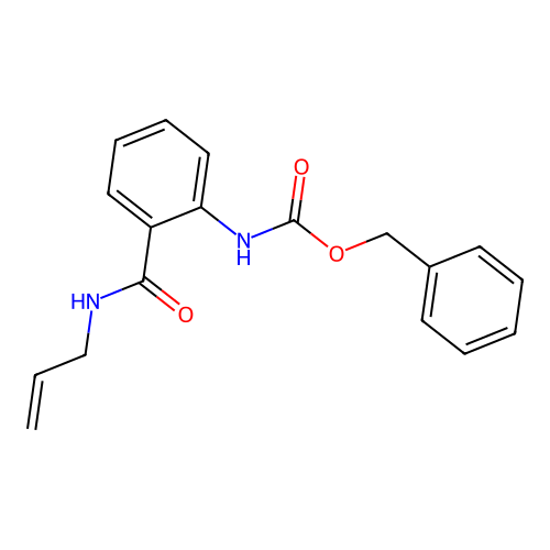 benzyl N-{2-[(prop-2-en-1-yl)carbamoyl]phenyl}carbamate structure
