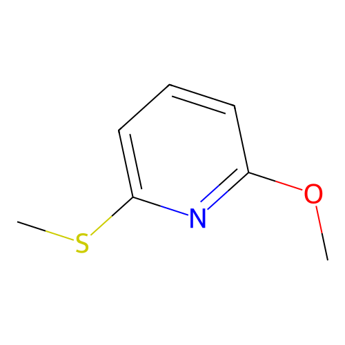 Pyridine, 2-methoxy-6-(methylthio)- structure