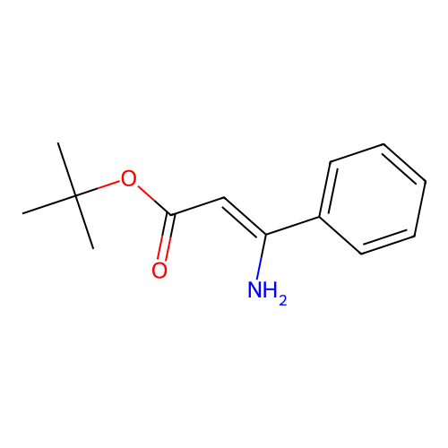 2-Propenoic acid, 3-amino-3-phenyl-, 1,1-dimethylethyl ester structure