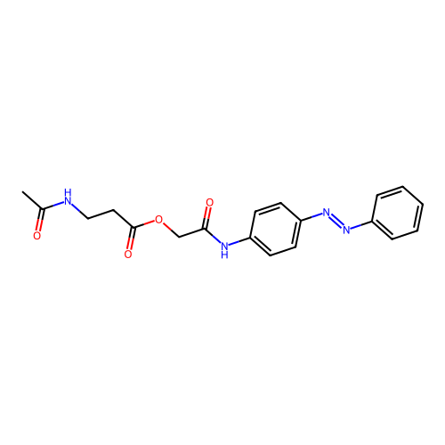 2-Oxo-2-[4-(phenyldiazenyl)anilino]ethyl 3-acetamidopropanoate structure